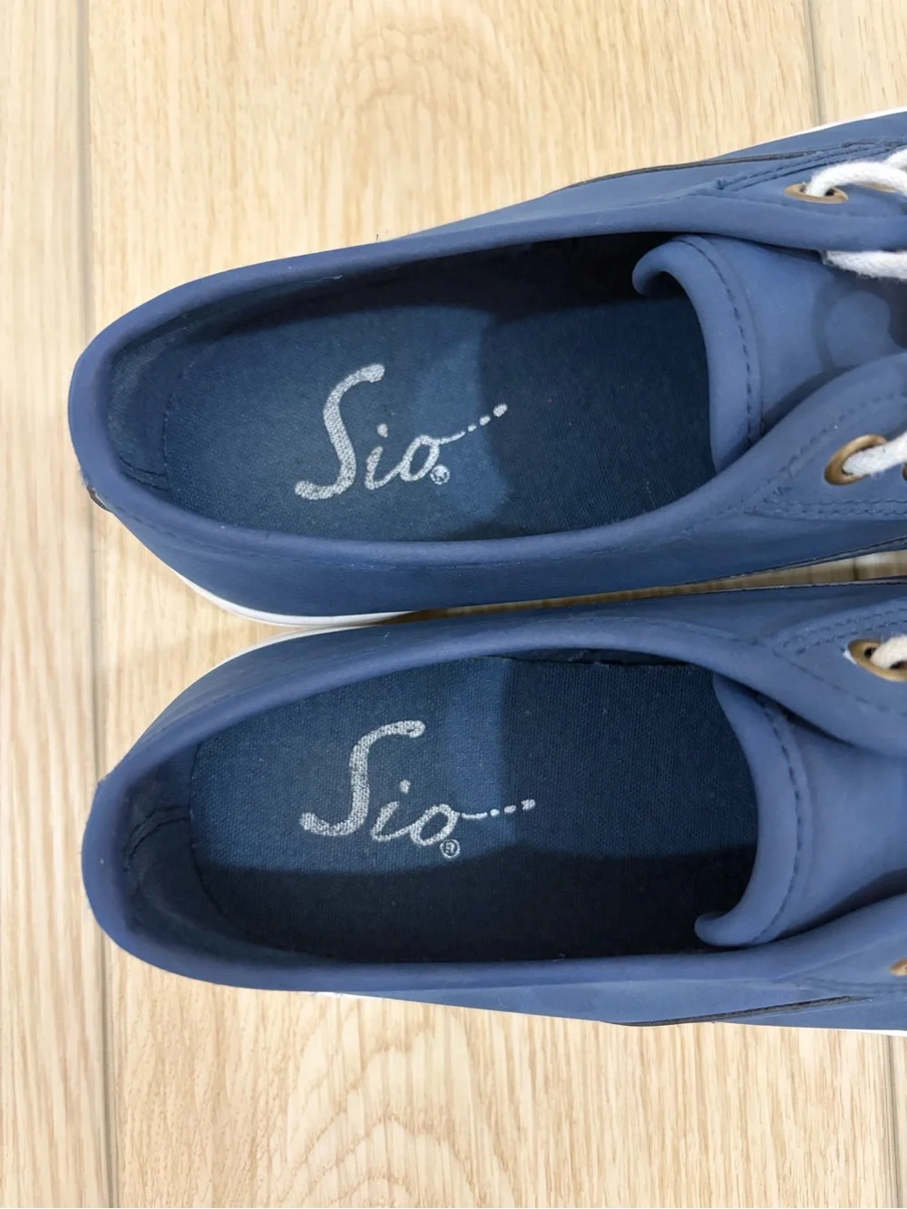 Men's Navy Boat Deck Summer Preppy Canvas Low-Top Sneakers with White Laces